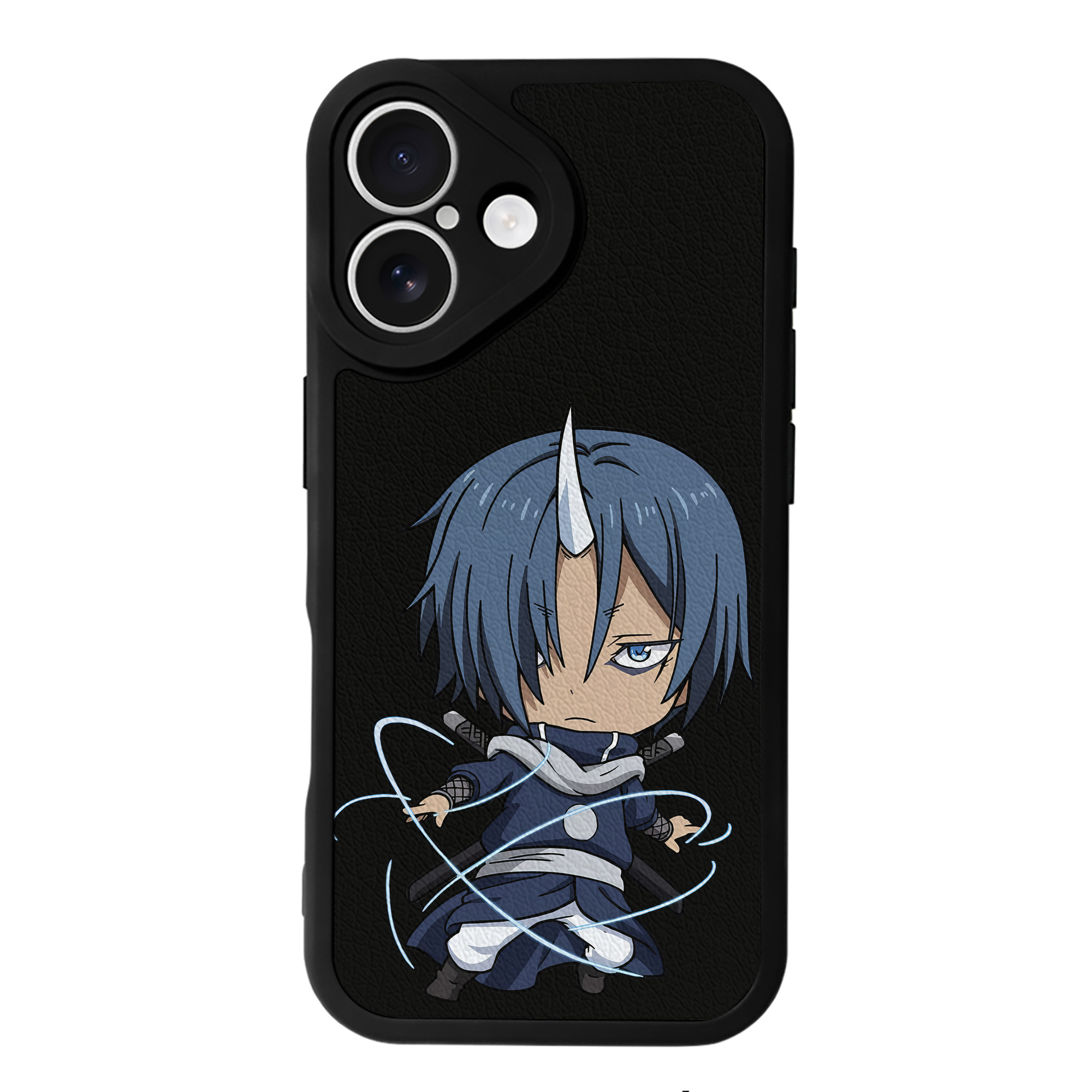 （画像用） 転スラ Regarding Reincarnated to Slime 【iPhone 16シリーズ対応】シリコンスマホケース（レザー調） 材質：シリコン